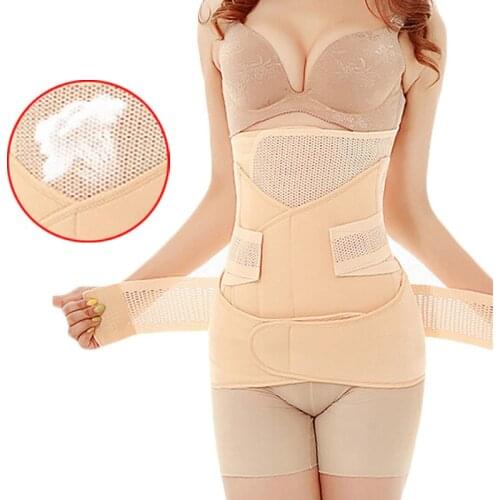 3 in 1 Belly Abdomen Pelvis Postpartum Belt Body Recovery Belly Slim After Childbirth Waist Delivery After Postpartum Belly Band
