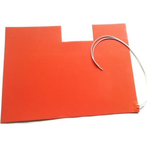 660*990*1.5mm 220V 4000W Silicone Vessel Heater adhesive 1 side 1000mm lead wire