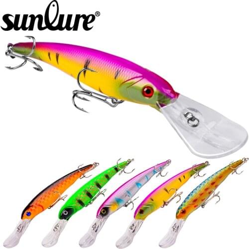 7pc Minnow Fishing Lures 16.5cm-6.5"/0.99oz-28g Hard Lure Fishing Tackle 2# Hook Artificial Bait Hard Lure DW1087