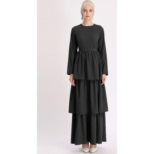 Abaya Dubai cupcake dress American Clothing Caftan Corset Dress Hijab cloak Muslim Fashion