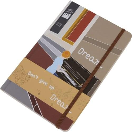 AMNERY A5 Piano dreamer journaling sketching notebook /stationery notepad/ office supplies/school notebook/gift for her