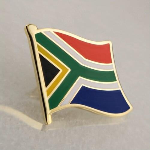 Soft Enamel South Africa Flag Lapel Pins