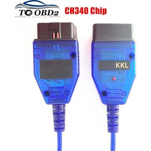 CH340 Chip For VAG KKL 409 OBD2 USB Interface Scanner Cable work For Audi /Seat /VW /Skoda for VAG-KKL 409 Auto Diagnostic Cable