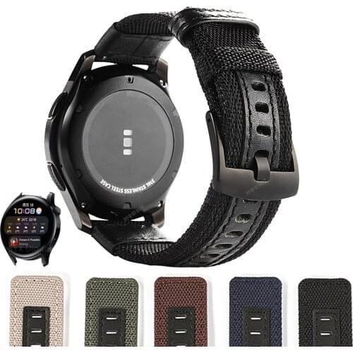 For Huawei Watch 3 Smart Watch Replacement Bracelet Strap Nylon Leather Sport Watchband For Huawei Watch3 Pro Accessories Correa