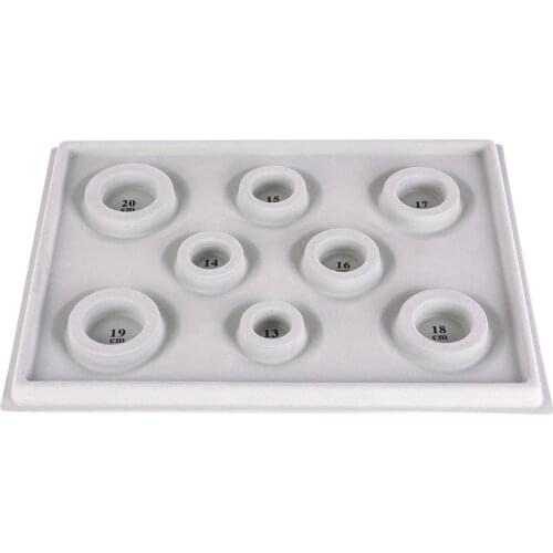 Gray Flocked Bead Board Bracelet Necklace Beading DIY Jewelry Making Organizer Tray Design DIY Craft Tool Accessories