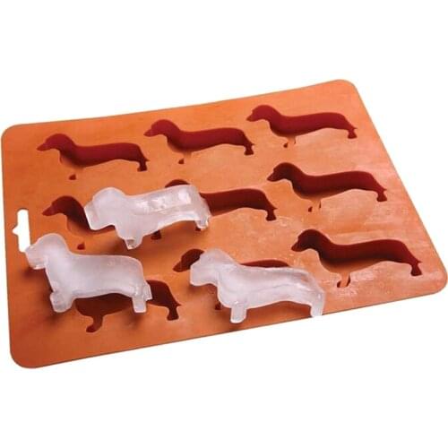 Dachshund Dog Shaped Silicone Molds Jiulian Ice Lattice DIY Cake Mold Used As A Mold Or Tray For Making Dog Shaped Ice Or Cake