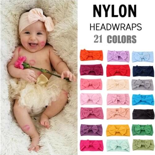 Baby Headband Headwear Turban Knotted Bow Elastic Hair Band Newborn Baby Hair Accessories Baby Shower Girl Boy Gifts Photo Props