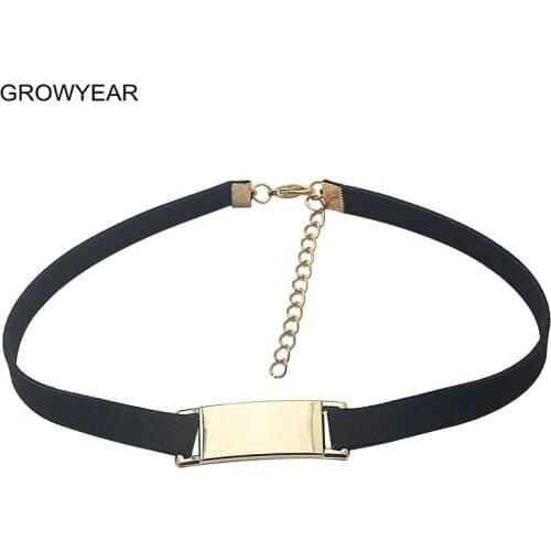 Женские бархатные чокеры GROWYEAR China At AliExpress