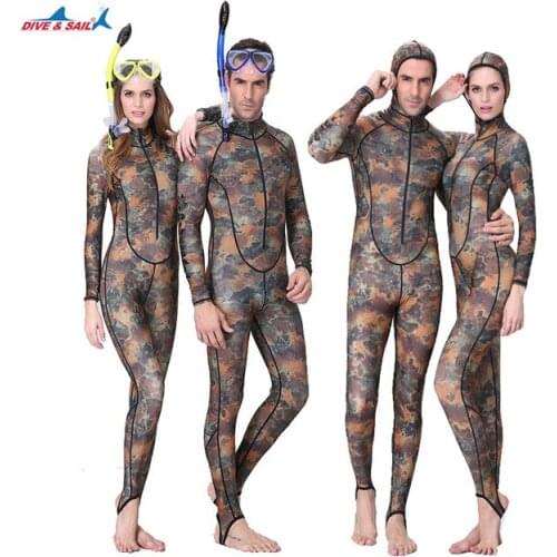 Dive Sail UPF50 0.5MM Camouflage Muslim Snorkeling Skin Rash Guards One-piece Swimsuit Rash Guard Swimwear Wetsuits