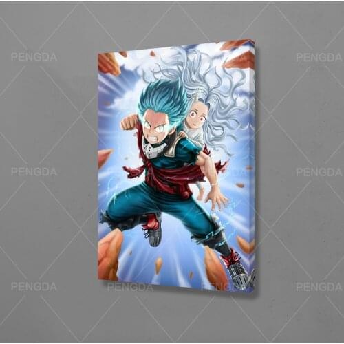 HD Prints Picture Home Fight Boy Angry Decor Cute Girl Paintings Canvas Anime Cool Modular Poster For Bedroom Wall Art Framework