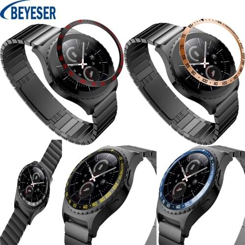 Stainless steel Styling Smart ring Protection circle Frame Case Cover For Samsung Gear S2 Classic Bezel Ring Adhesive case