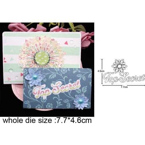 Layering Flower Letter Metal Cutting Dies Stencils for DIY Scrapbooking Decor Embossing die cut DIY Album Card Making Craft dies