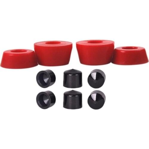 Skateboard Truck Conical Cylinder Bushings Set with Vertices Hardware for Trucks Outdoor Skateboarding Accessories