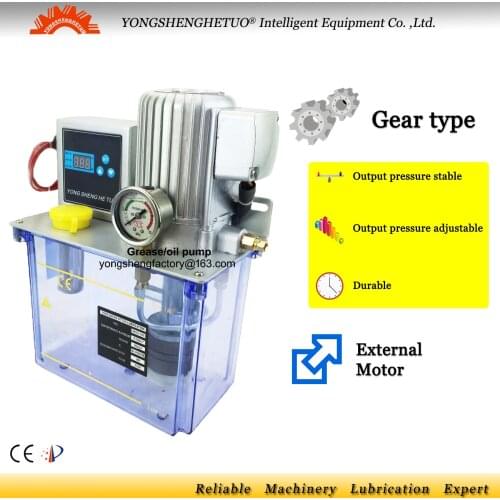 CE electric lubrication pump grease lubricator oiler Dual Digital panel for injection molding centralized lubrication