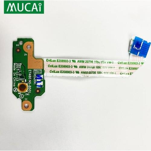 Original For LENOVO Thinkpad T480 A485 laptop Power Button Board with Cable NS-B501 01YR507 Repairing Accessories