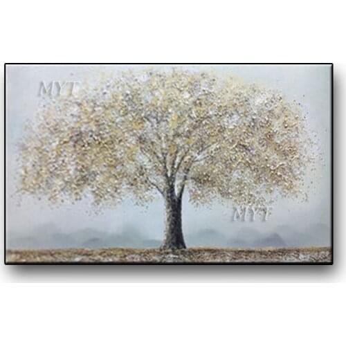 Autumn woods Oil Painting Wall Art Home Decor Picture Modern Hand Painted Oil Painting On Canvas Wedding Decoration No Framed