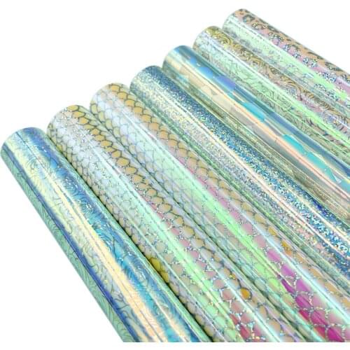 12" x 39" Iridescent Gradient Glitter Adhesive Vinyl for Cricut Silhouette Craft Cutter Home Cup Decals Outdoor and Indoor Decor