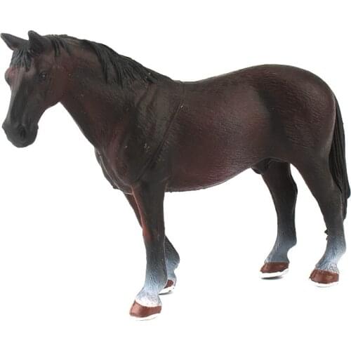 Mini Hollow Type Plastic Farm Animal Toy Action Figure Simulation Horse Model Animation Figurine