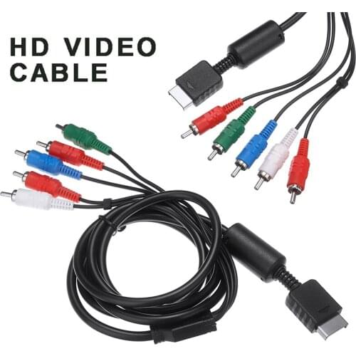 Pohiks 1pc HDTV AV Audio Video Cable 1080i/720p Resolution Component Cables Cord For Sony PlayStation3 PS2