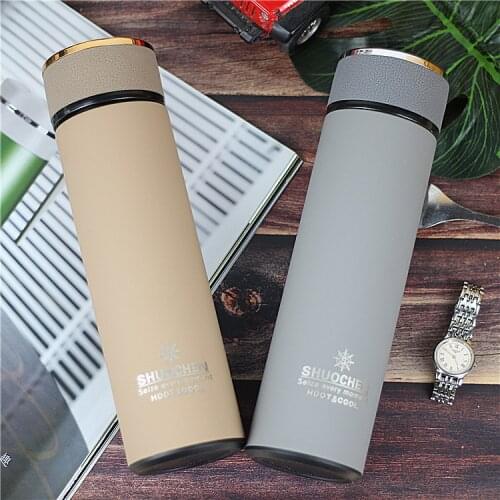 500ml Portable Thermos Bottle For Grils Stainless Steel Water Bottle Vacuum Flasks Insulated Cup Travel Tea Coffee Mug