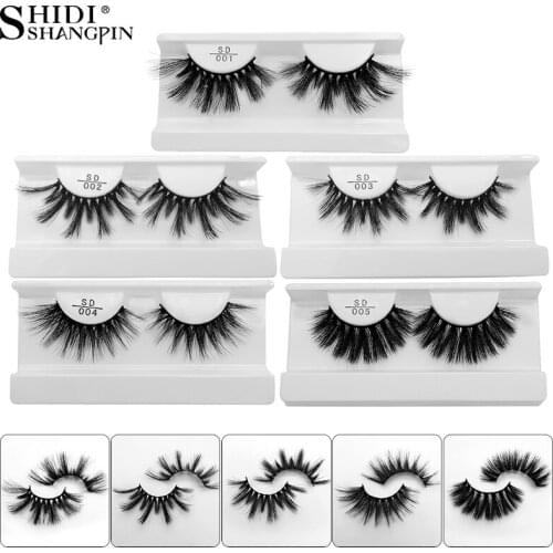 SHIDISHANGPIN 1 Pair 25mm Mink Eyelashes Cruelty Free 3d Mink Lashes Natural False Eyelashes Makeup Maquillaje Volume Faux Cils