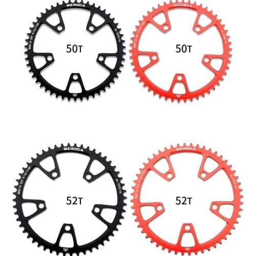 MEROCA Ultralight 110BCD 50/52/54/56/58T AL7075 Folding Bike Road Bicycle Narrow Wide Chainring Crankset