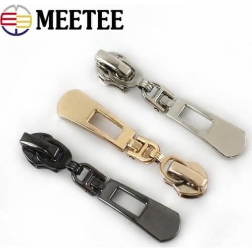 10pcs Zipper Sliders for 3# 5# Nylon Zips Sewing Pocket Bag Zip Head Puller Repair Kit DIY Garment Accessories ZT180