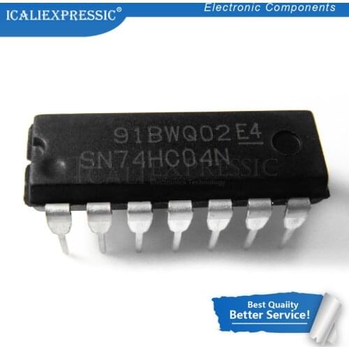 100PCS SN74HC04N DIP14 SN74HC04 DIP 74HC04N DIP-14 74HC04 new and original IC