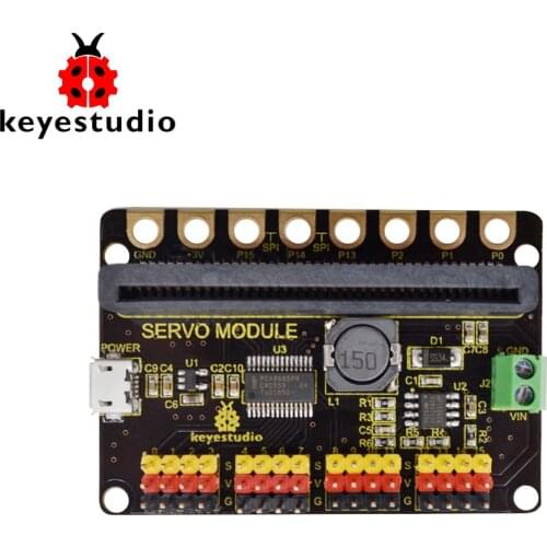 Keyestudio Microbit 16-Channel PCA9685PW Servo Module Shield for Micro:Bit