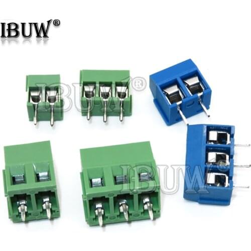 20PCS KF301 KF128 KF350 2P 3P 2PIN 3PIN Terminal Screw Terminal Connector Splice connector 5mm 3.5mm
