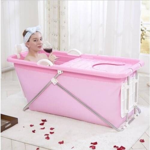 35%Bathtub Adult Folding Bathtub Bathing Plastic Child Bathtub Home Large Bathtub