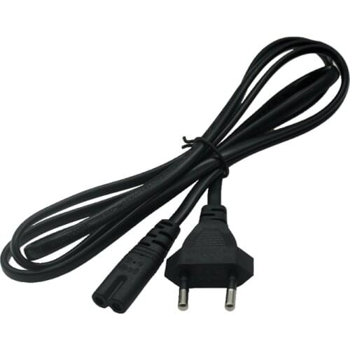 50cm 0.5m 1.5m 5ft Europe European EU plug power supply Cable 2-prong 2 power outlet Cord IEC 320 IEC320 C7 for Laptop Notebook