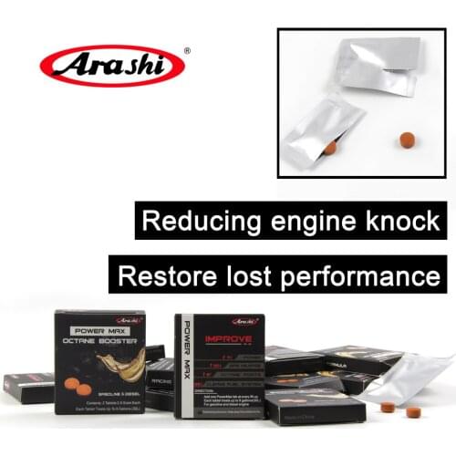 Arashi 6 Packs Gasoline Petrol Diesel Fuel Additive Engine Cleaner Motorcycle Cars Vehicles Octane Booster Gas Oil Improver