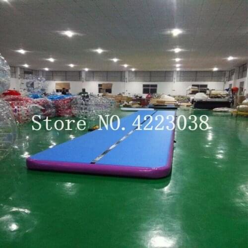 Free Shipping 9*2*0.2m Air Track Tumbling Mat, Inflatable Gymnastics Airtrack Floor Mat Electric Air Pump Home Exercise, Beach