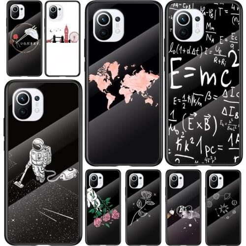 Tempered Glass Cover Move on the Space For Xiaomi Mi 11 11i 10T CC9E CC9 9T Note 10 Ultra Pro Lite 5G Phone Case