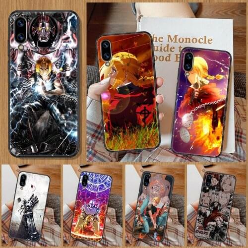 Anime Fullmetal Alchemist Phone Case For Huawei Honor 6A 7A 7C 8A 8X 8 9 9X 10 10i 20 Lite Pro black 3D funda soft prime art