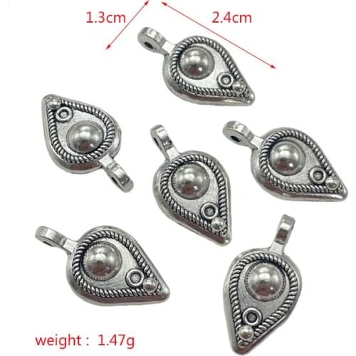 JunKang Zinc Alloy Retro Ethnic Style Pine Cone Cap Pendant DIY Rosary Tassel Jewelry Connector Making Discovery Accessories