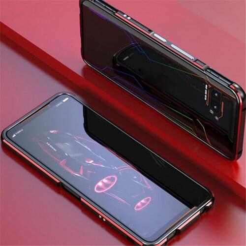 Creative Two-color Metallic Phone Shell Simple Metal Frame Edge Protective Cover for ASUS ROG 3 Phone Accessories
