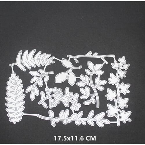 2021 Leaf Metal Cutting Dies DIY Scrapbooking Paper Photo Album Crafts Knife Mould Cards Embossing Mold Stencils for Decor