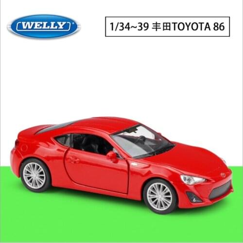 Welly1: 36toyota86 simulation alloy car model return force car toy collection ornaments childrens birthday new year Christmas