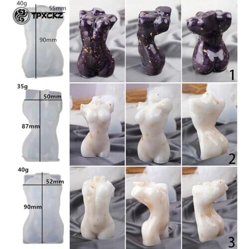 Model Body Stand Ornaments Resin Mold The Human Body Art Home Decor Female Body Silicone Resin Casting Mold Art Crafts