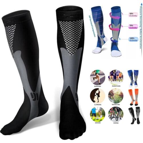 Compression Socks Athletic Golfs Varicose Veins Socks Unisex Outdoor Sports Nursing Stockings Soccer Tube Football Team Socks