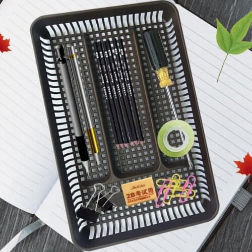 Desktop storage basket pen storage tray gadget finishing basket