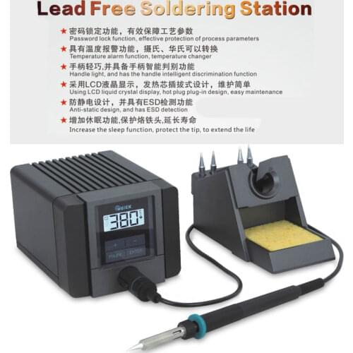 QUICK TS1100 Digital intelligent lead-free soldering Iron BGA Rework station 90w Hot Air Soldering Station For PCB Mobile phone