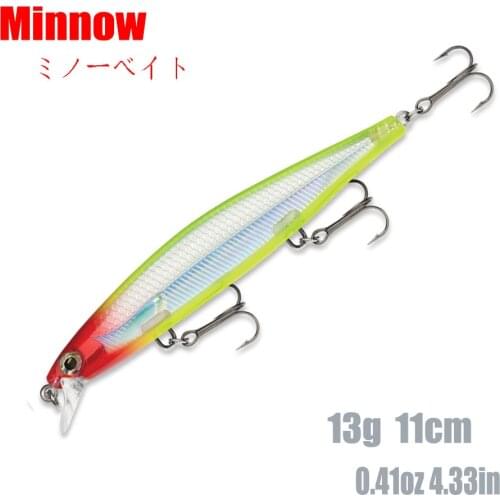 Minnow Fishing lure11cm/13g phantom Simulation sea Fish Skin Wobbler Artificial Hard bait profession bass fishing accessories