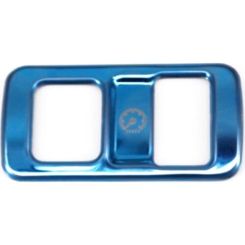 Blue Titanium Stainless Steel Function Control Button Trip Reset Switch Adjustment Trim fit for Honda Accord 10th 2018 2019 2020