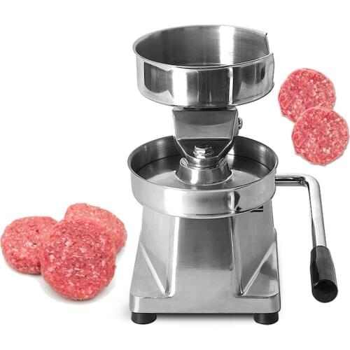 Commercial Hamburger Beef Patty Press Machine Manual Stainless Steel Burger Meat Pie Pressing Forming Machine 15cm 13cm 10cm