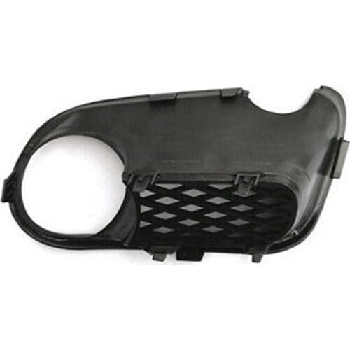 2pcs Car-styling Front Bumper Fog Lamp Fog Light Lower Grille Cover with Hole For-touareg 2003-2007 7l6853663f