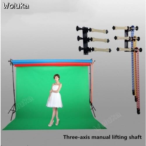 Three-axis manual lifting shaft background frame background axis photography reel studio studio photo ID photo CD50 T08