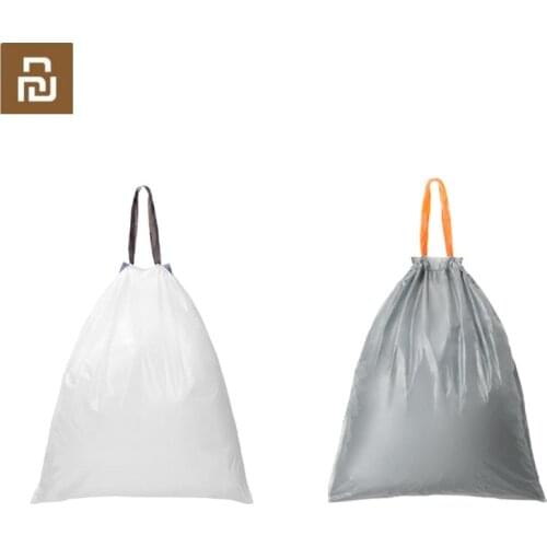 Youpin Mijoy Drawstring Trash Bag Strong Thicken Plastic Bag Auto Kitchen Bedroom Bath Rubbish Garbage Bag For Smart Home Use